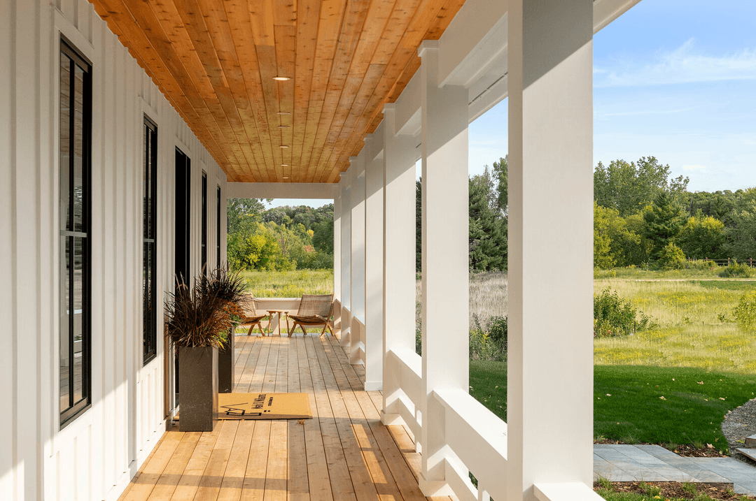 Exterior porch wood work